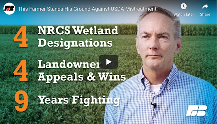 Illinois Farmer Stands His Ground Against Wrongful NRCS Wetlands Determination