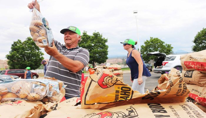 Miracle of Agriculture Foundation Making Delivery of Food to Individuals in Sandy on July 8