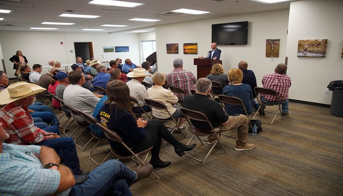 Governor Cox Visits with Farmers & Ranchers in Cache Valley
