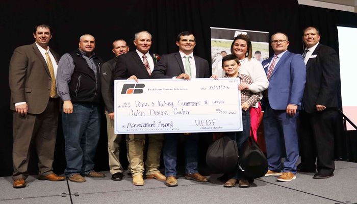  Box Elder County farm family wins Utah Farm Bureau Achievement award