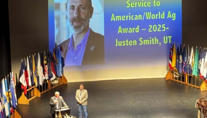 USU Extension Administrator Receives Service to American/World Agriculture Award
