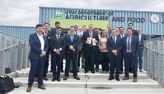 Utah Farm Bureau Visits with Peruvian Delegation at UDAF to Talk Mutually Beneficial Investment